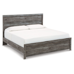 Bronyan - King Panel Bed - Dark Gray