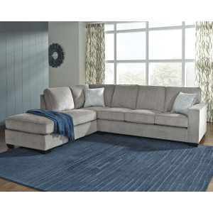 Altari - Left Arm Facing Corner Chaise 2 Pc Sectional - Alloy