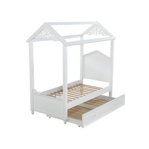 Rapunzel - Twin Bed - White