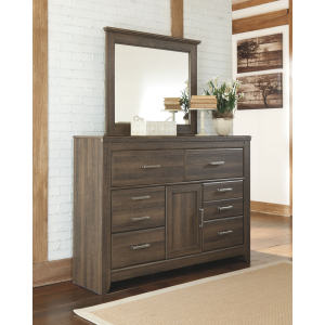 Juararo - Dresser, Mirror - Dark Brown