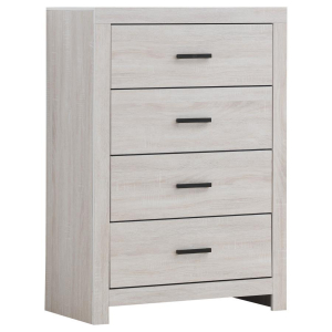 Brantford - 4-Drawer Bedroom Chest - Coastal White