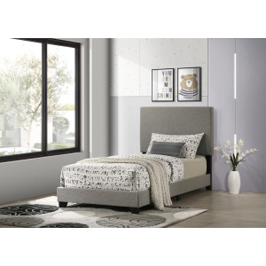 Dorian - Fabric Upholstered Twin Panel Bed - Taupe