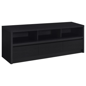 Rutland - 59## 3-Drawer TV Stand Media Console - Black