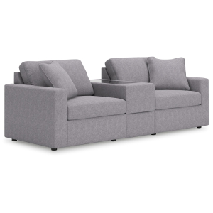 Modmax - 3-Piece Sectional With Storage Console - Granite