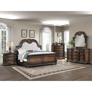 Stanley - King 5 Piece Bedroom Set - Oak