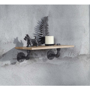 Brantley - Wall Rack - Oak & Sandy Black