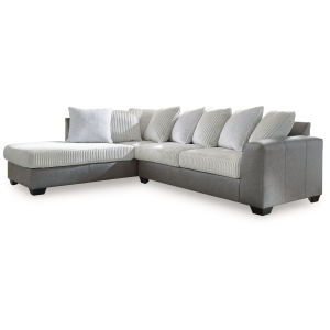 Clairette Court - 2-Piece Sectional With Laf Corner Chaise - Alloy