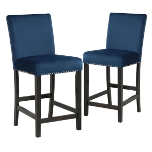 Celeste - Counter Height Chair (Set of 2) - Blue