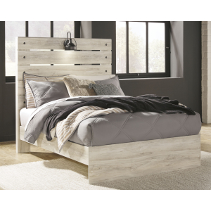 Cambeck - Full Panel Bed - Whitewash