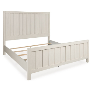 Shaybrock - King Panel Bed - Antique White