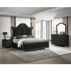 Cameo - Queen 4 Piece Bedroom Set - Black