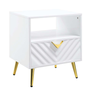 Gaines - End Table - White High Gloss