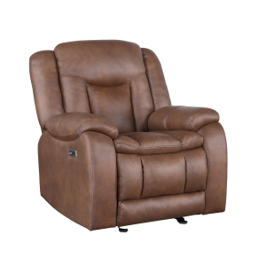 Morello - Glider Recliner With Power Footrest - Brown