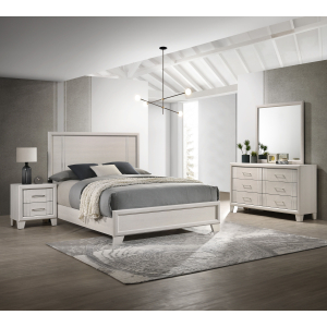 Charlie - Queen 4 Piece Bedroom Set - White