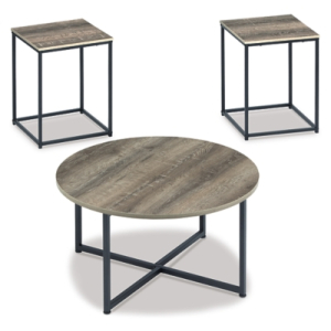 Wadeworth - Occasional Table Set (Set of 3) - Brown / Beige