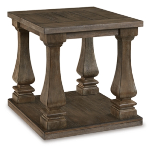 Johnelle - Rectangular End Table - Gray