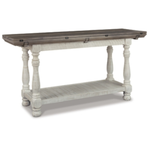 Havalance - Flip Top Sofa Table - Gray / White