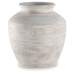 Meadie - 12## Vase - Distressed White