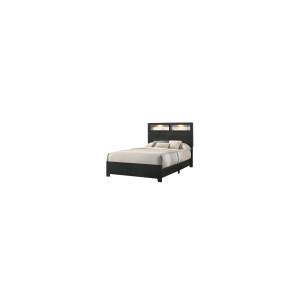 Cadence - Queen Bed In One Box With Shelves - Black