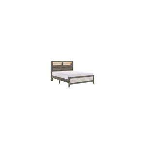 Rhett - Queen Bed In One Box - Chalk / Gray