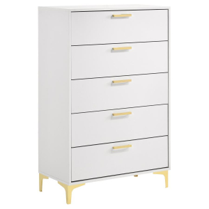 Kendall - 5-Drawer Bedroom Chest - White