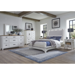 Americana Modern Bedroom - 2 Drawer Nightstand - Cotton