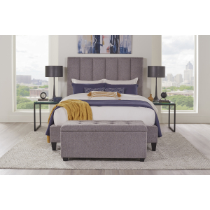 Avery - King Bed - Stream Gray