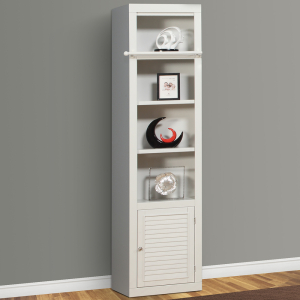 Boca - 6 Piece Library Wall Unit - Cottage White