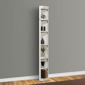 Boca - 7 Piece Entertainment Wall With Corner Bookcases - Cottage White