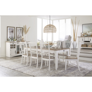Americana Modern Dining - Rectangular Extendable Dining Table - Cotton