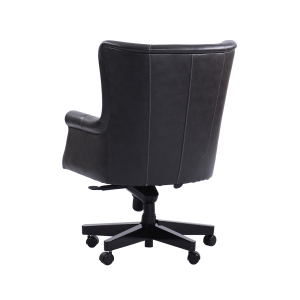 Dc#129 - Leather Desk Chair - Cyclone