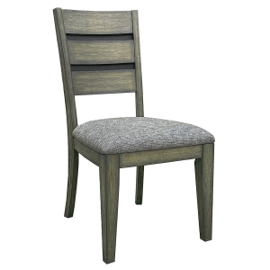 Cedar Fork - Dining Table With 6 Ladderback Chairs - Smoked Arabica