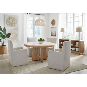 Escape - Dining Upholstered Caster Chair - Mirage Mist