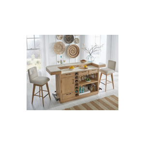 Escape - Dining Bar Top - Glazed Natural Oak / Vanilla Bean