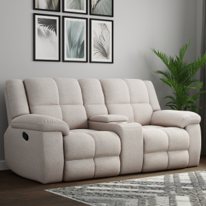 Buster - Manual Reclining Sofa, Loveseat And Recliner - Opal Taupe