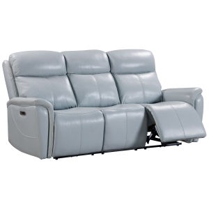 Cascade - Power Reclining Sofa, Loveseat And Recliner - Seamist Gray