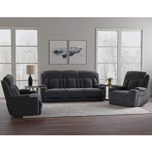 Dalton - Power Reclining Loveseat - Lucky Charcoal