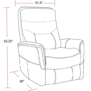 Gemini - Manual Swivel Glider Recliner - Autumn