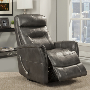 Gemini - Manual Swivel Glider Recliner - Flint