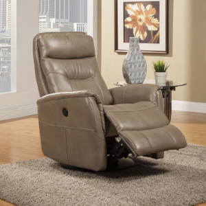 Gemini - Power Swivel Glider Recliner (Set of 2) - Linen