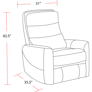 Hercules - Manual Swivel Glider Recliner - Chocolate