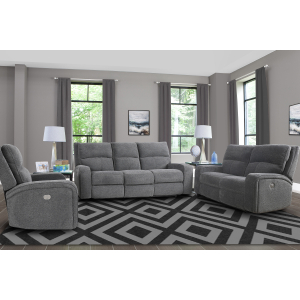Polaris - Power Reclining Loveseat - Bizmark Gray