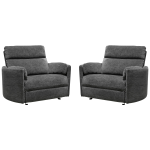 Radius XL - Extra Wide Power Glider Recliner (Set of 2) - Mediterranean
