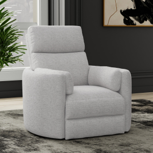 Radius - Manual Swivel Recliner (Set of 2) - Angora Linen