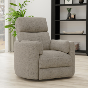 Radius - Manual Swivel Recliner (Set of 2) - Burlap