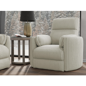 Radius - Power Swivel Glider Recliner (Set of 2) - Mega Ivory