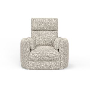 Radius - Swivel Power Glider Recliner - Tatum River Rock