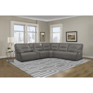 Spartacus - Power Left Arm Facing Recliner - Haze