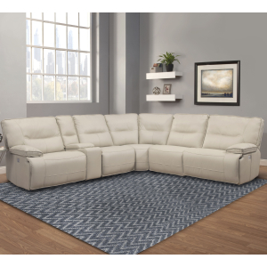 Spartacus - Power Left Arm Facing Recliner - Oyster
