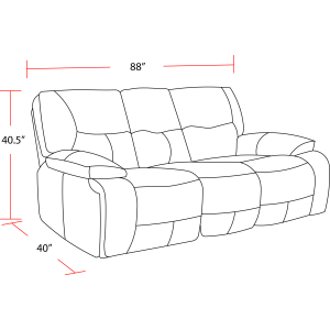 Spartacus - Power Reclining Sofa - Oyster